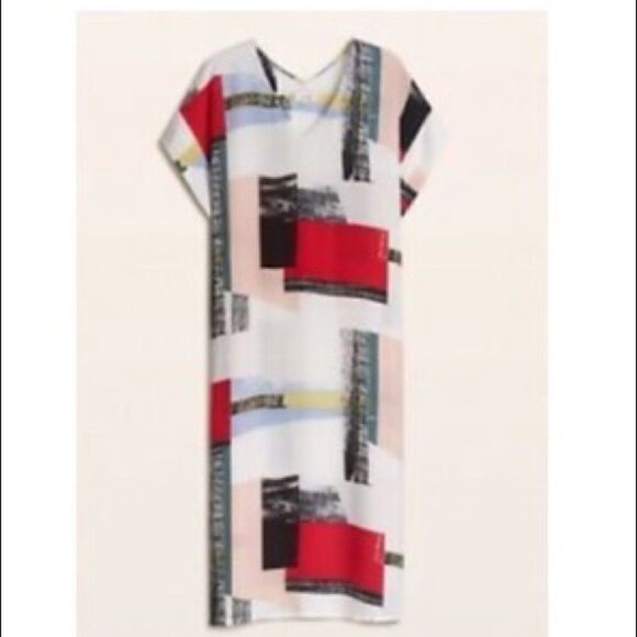“BABATON” Jessie Dress Abstract Print Dress - Picture 2 of 11